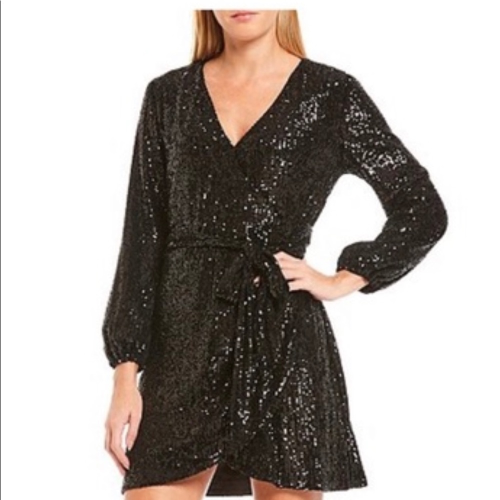 Gianni Bini Black Sequin Dress